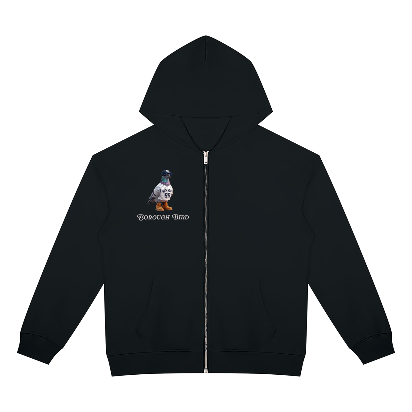 Borough Bird No. 99 Heavyweight Zip Hoodie – Bronx Legacy Edition