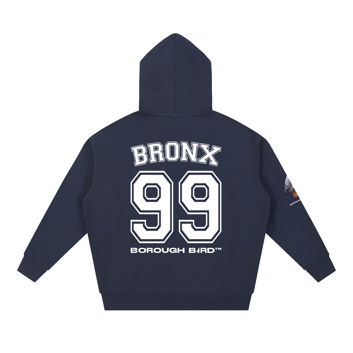 Bronx Borough Bird No. 99 Heavyweight Hoodie – Pinstripe Legacy Edition