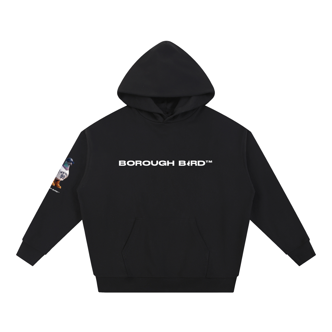 Bronx Borough Bird No. 99 Heavyweight Hoodie – Pinstripe Legacy Edition