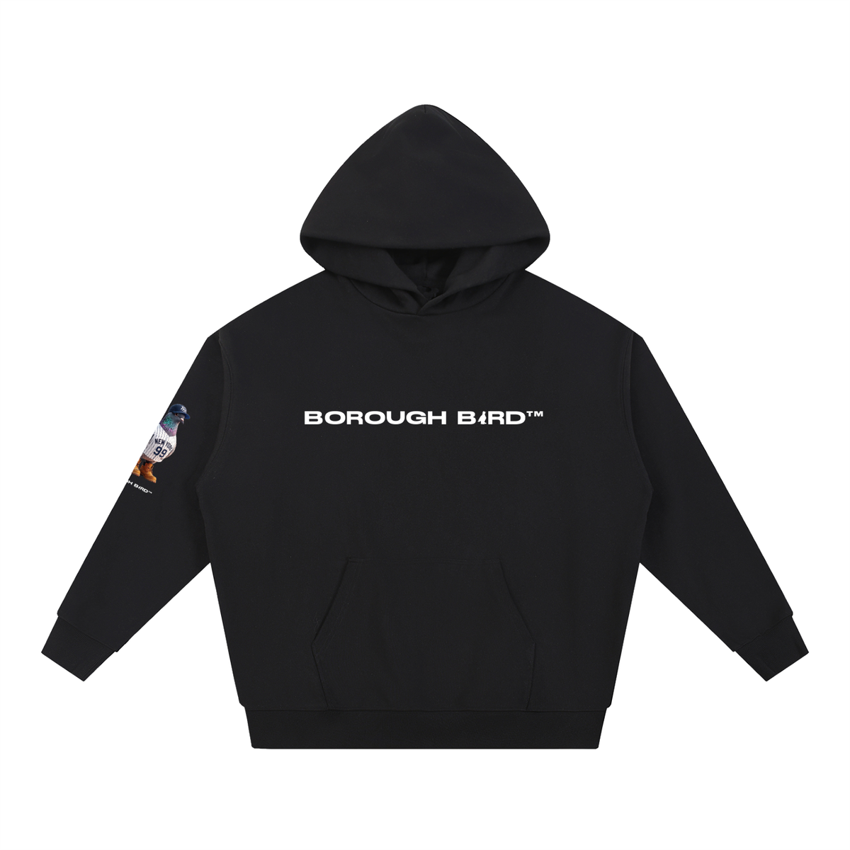 Bronx Borough Bird No. 99 Heavyweight Hoodie – Pinstripe Legacy Edition