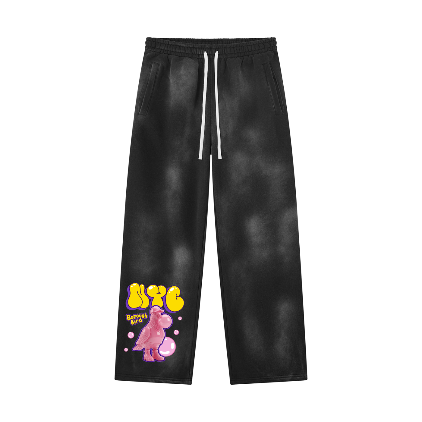 Unisex Sunfade Wide Leg Fleece Sweatpants