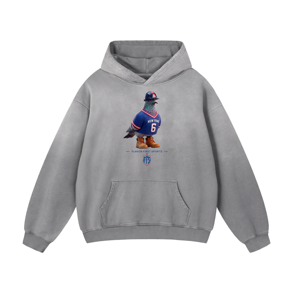 Blue Empire Borough Bird No. 6 Concrete Fade Hoodie