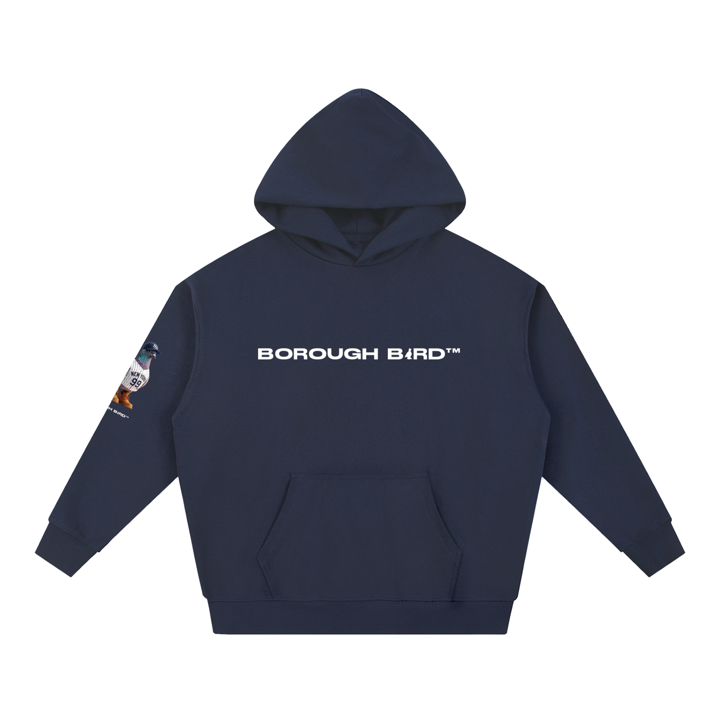 Bronx Borough Bird No. 99 Heavyweight Hoodie – Pinstripe Legacy Edition