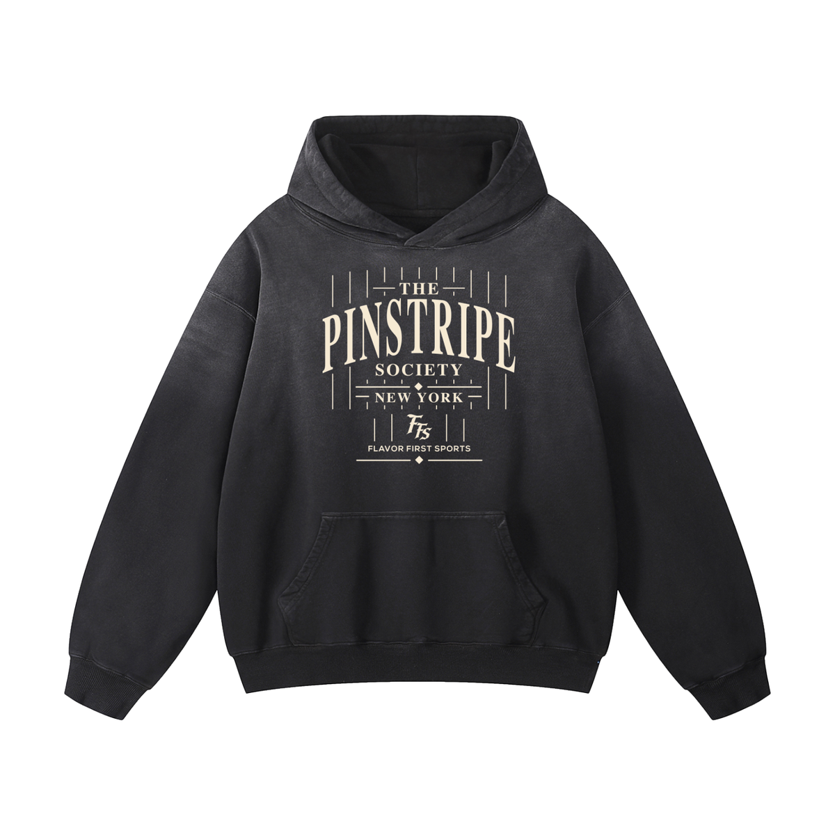 Pinstripe Society No. 99 Concrete Fade Hoodie