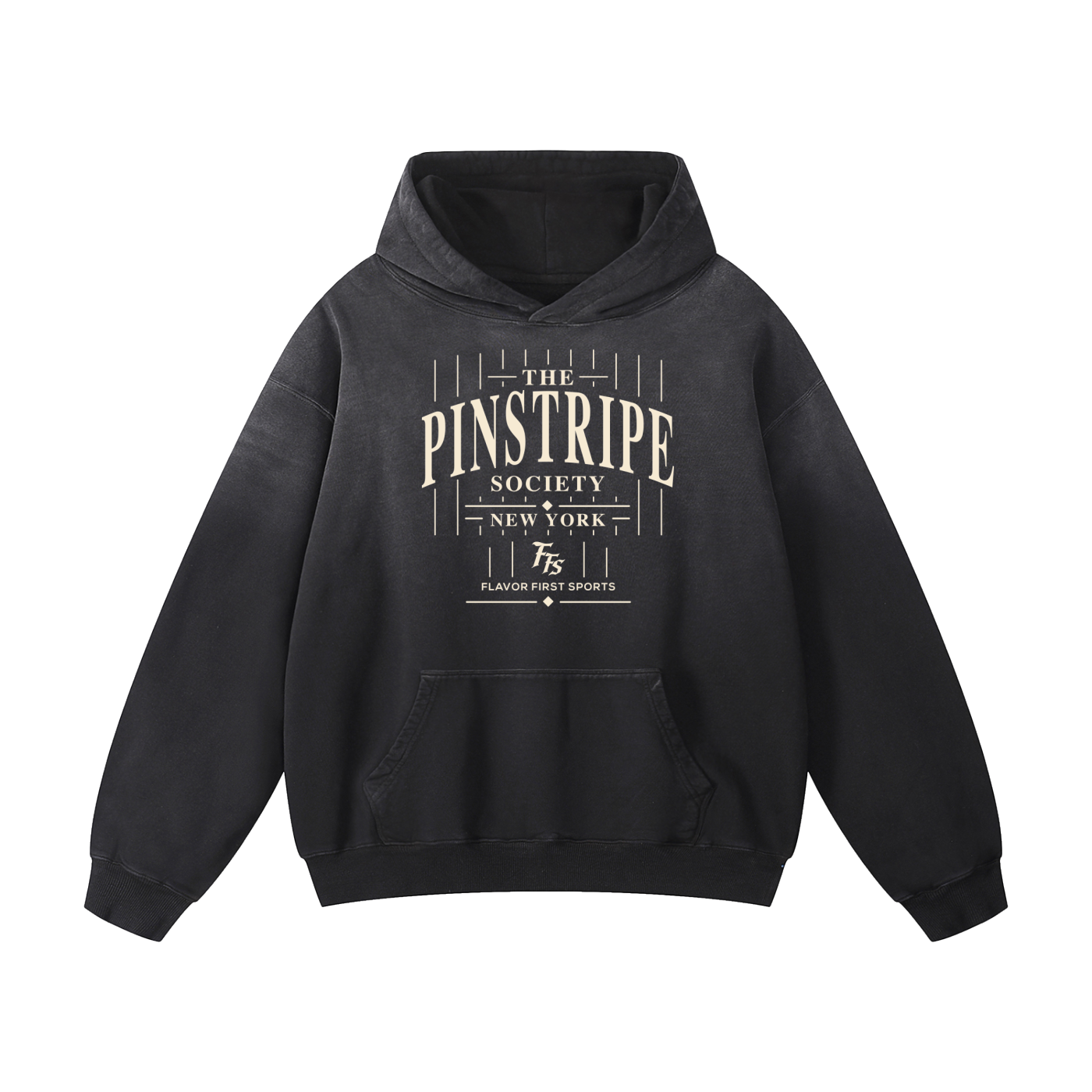 Pinstripe Society No. 99 Concrete Fade Hoodie