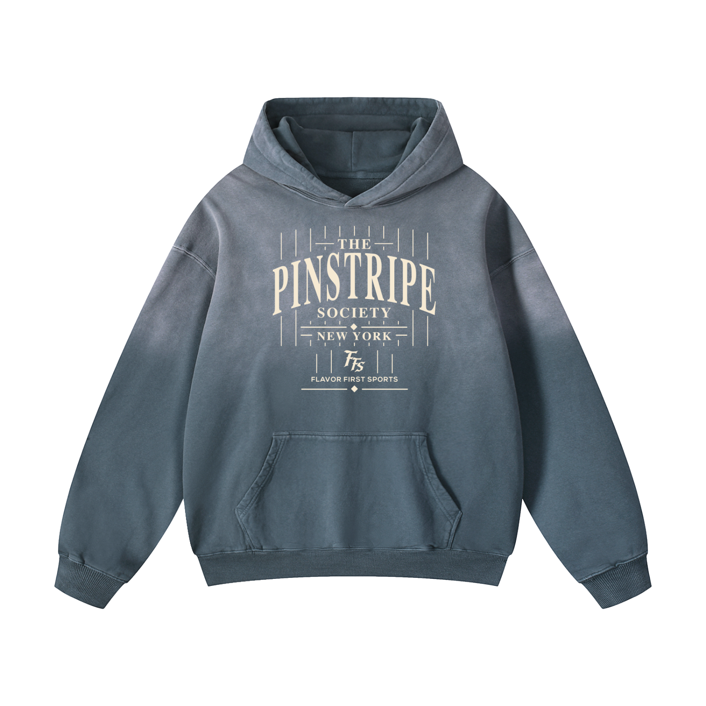 Pinstripe Society No. 99 Concrete Fade Hoodie