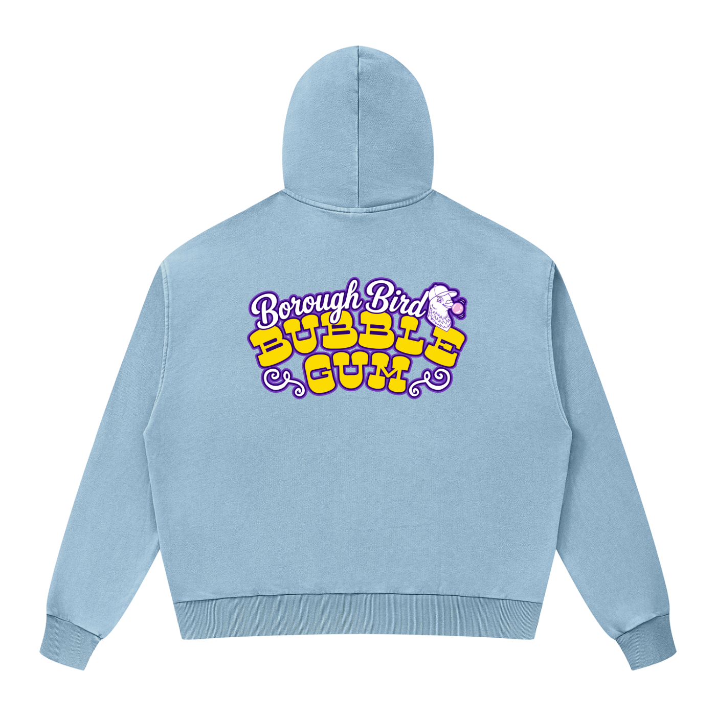 Unisex Mineral Wash Boxy Full Zip Hoodie