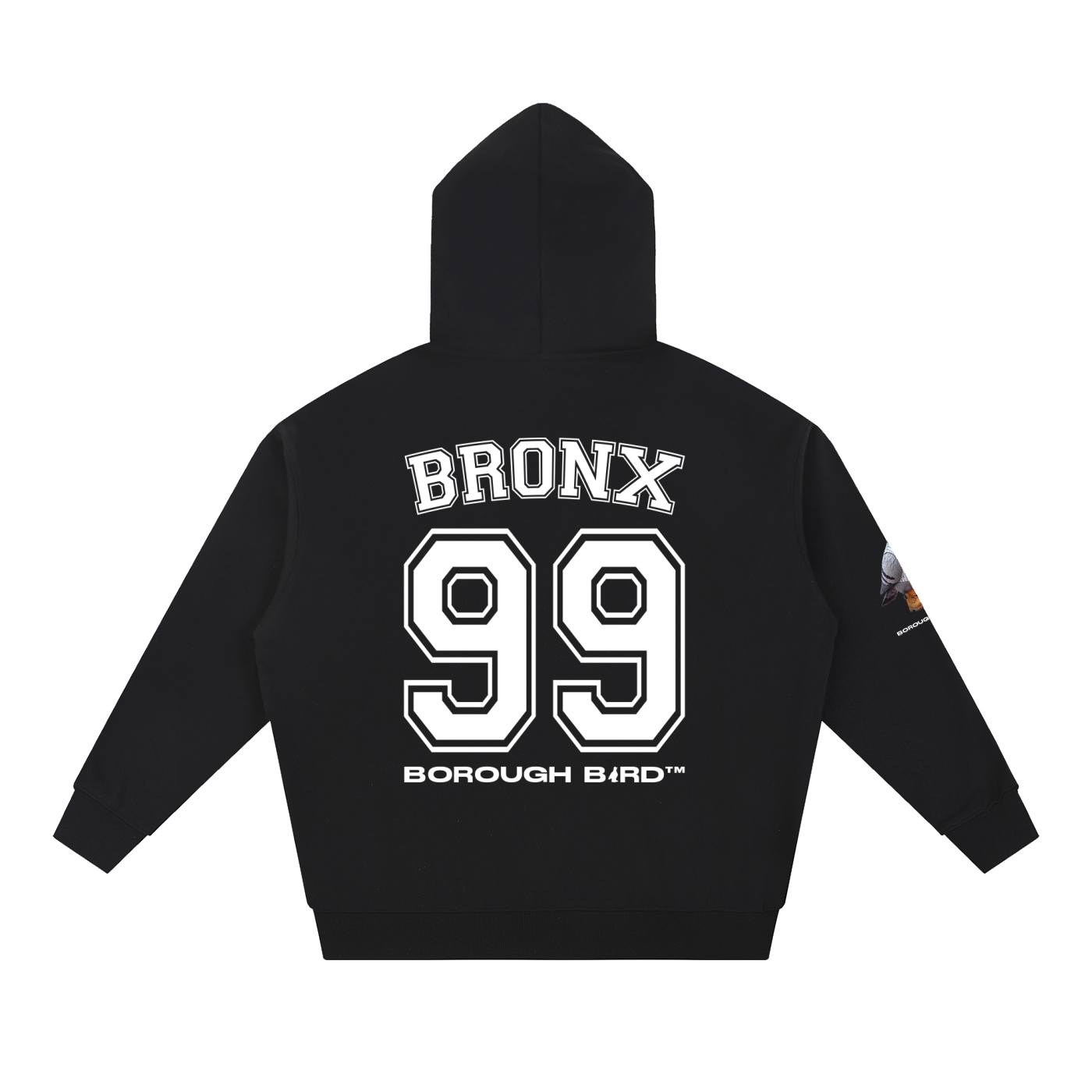 Bronx Borough Bird No. 99 Heavyweight Hoodie – Pinstripe Legacy Edition