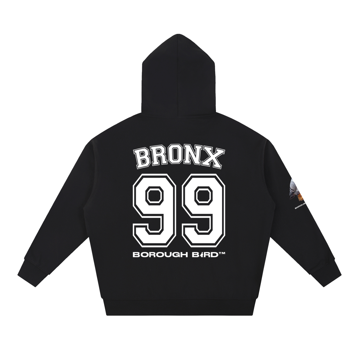Bronx Borough Bird No. 99 Heavyweight Hoodie – Pinstripe Legacy Edition