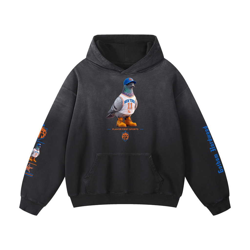 BOROUGH BIRD NO. 11 HEAVYWEIGHT SUNFADE HOODIE — LIMITED EDITION