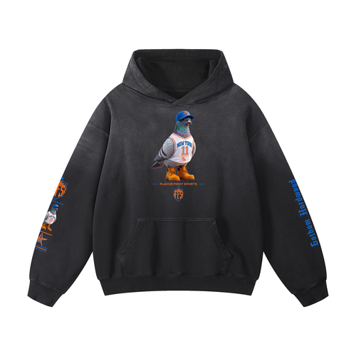 BOROUGH BIRD NO. 11 HEAVYWEIGHT SUNFADE HOODIE — LIMITED EDITION