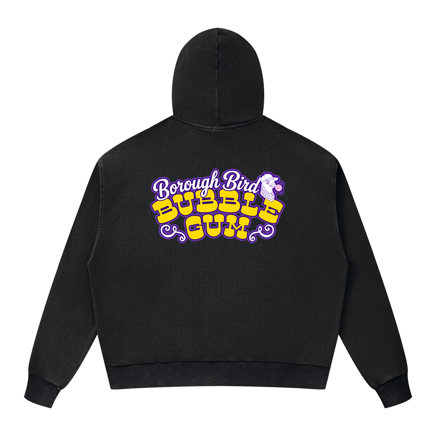 Unisex Mineral Wash Boxy Full Zip Hoodie