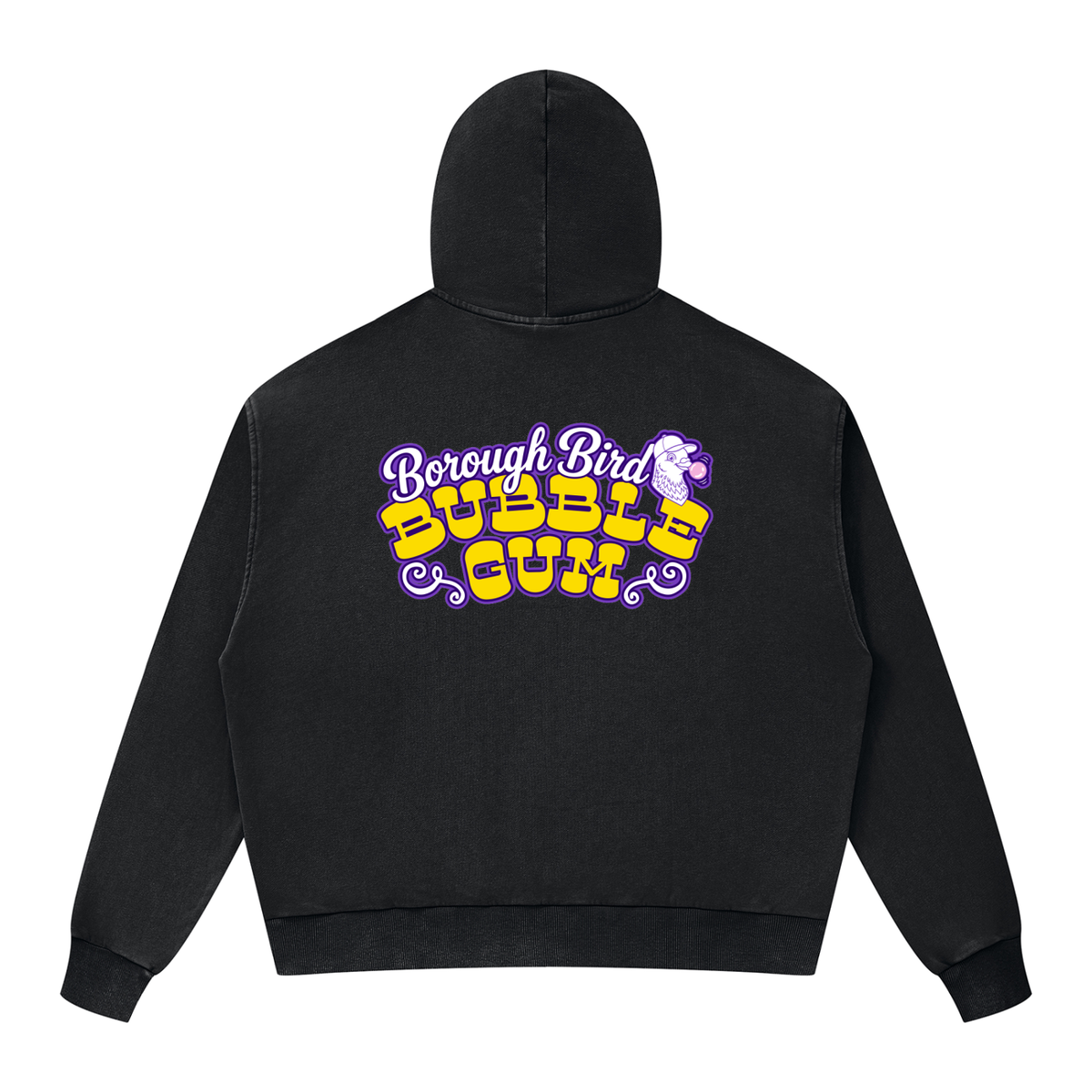 Unisex Mineral Wash Boxy Full Zip Hoodie