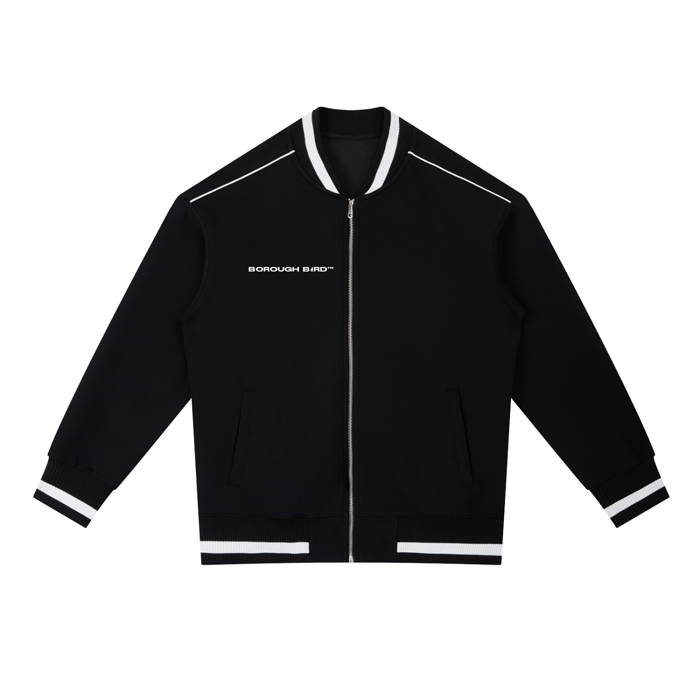 Borough Bird Emerald Flight Zip Bomber Jacket