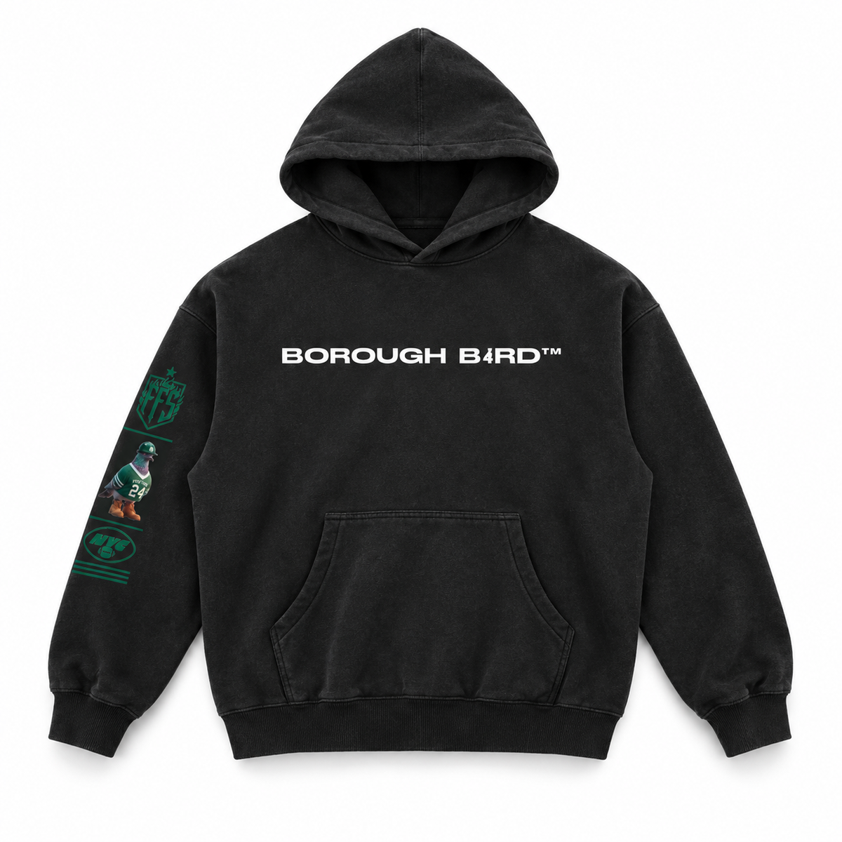 Borough Bird No. 24 Gotham Gridiron Oversized Hoodie