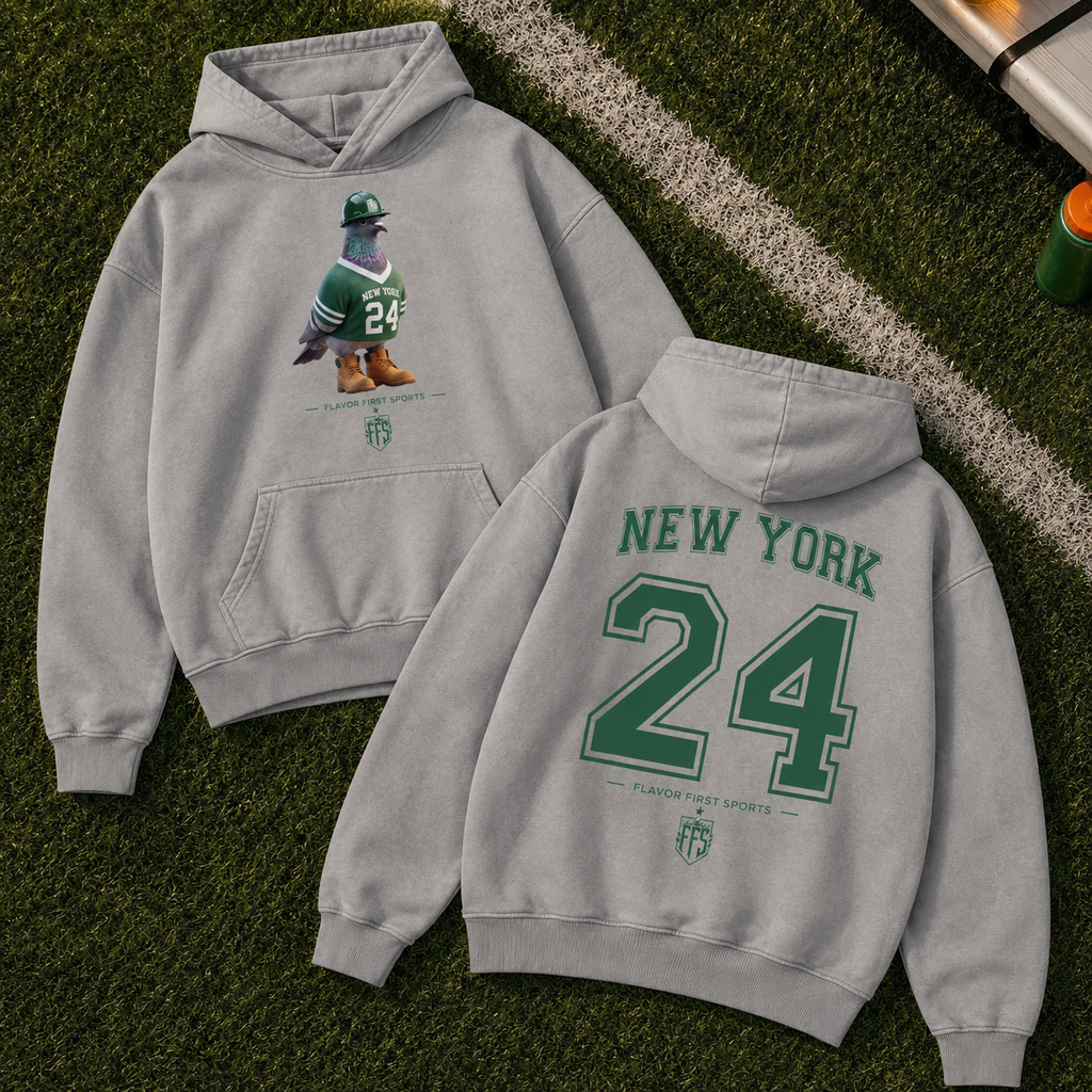 Gotham Borough Bird No. 24 Concrete Fade Hoodie