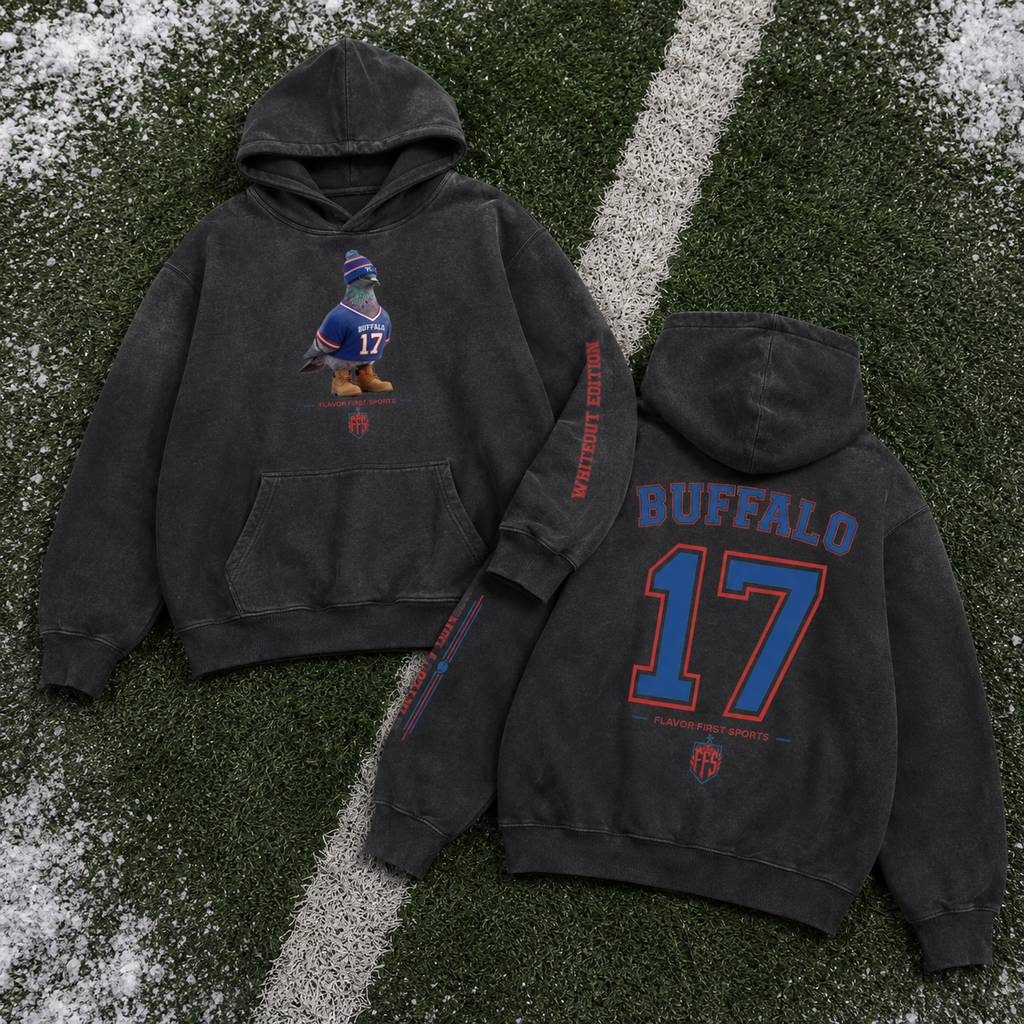 Whiteout Borough Bird No. 17 Concrete Fade Hoodie