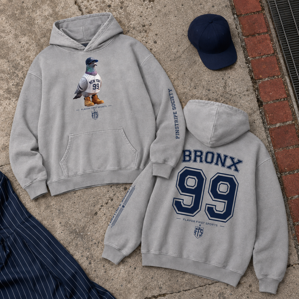 Pinstripe Society Borough Bird No. 99 Concrete Fade Hoodie
