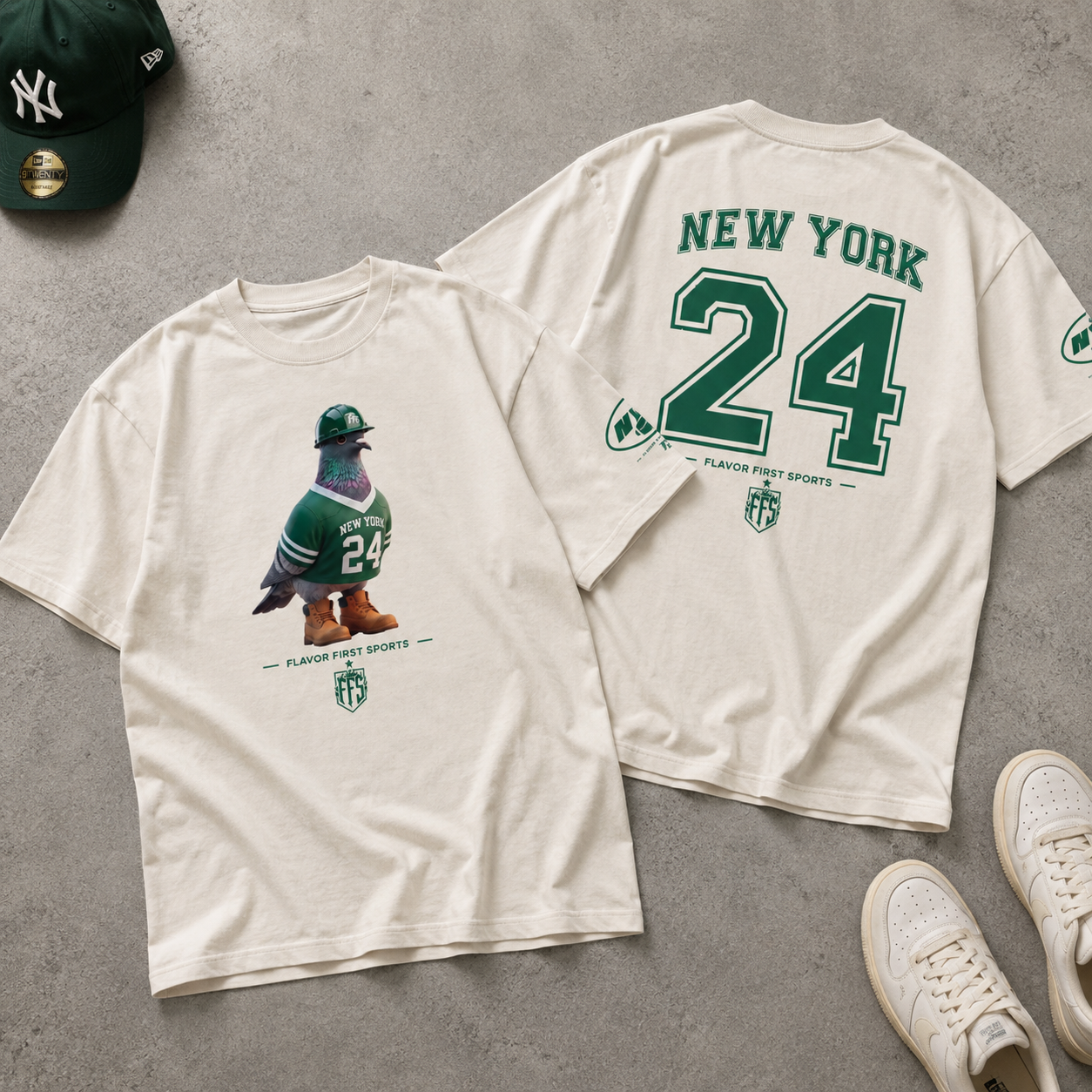 Gotham Borough Bird No. 24 Oversized Tee | New York