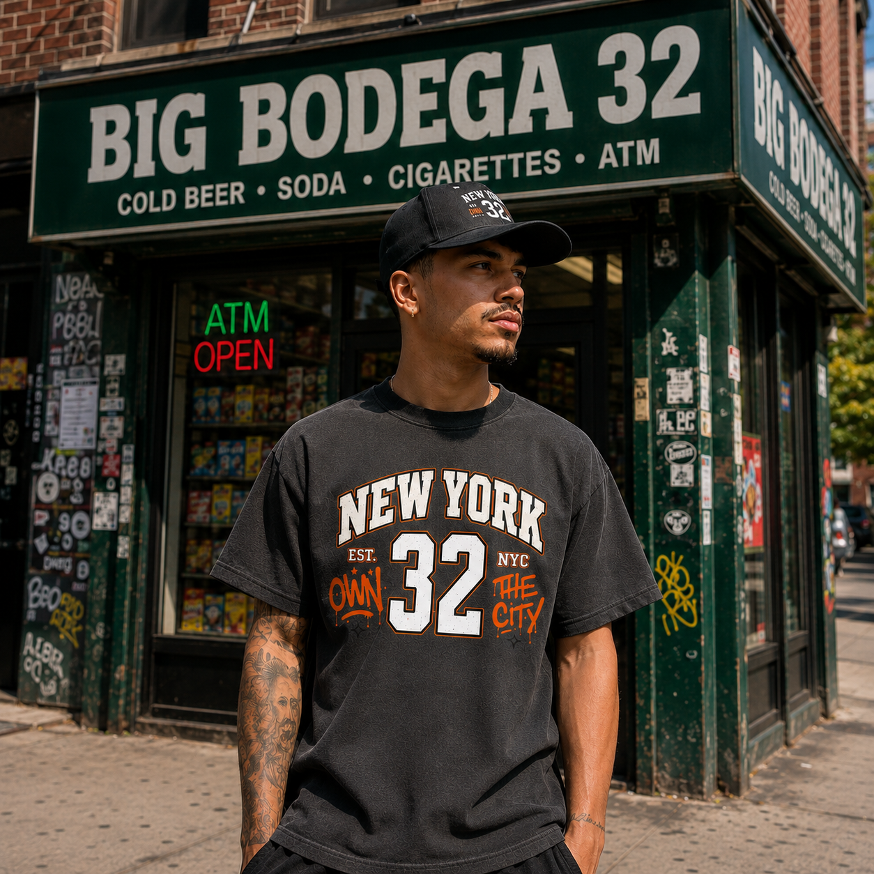 BIG BODEGA No. 32 Own the City Oversized Tee