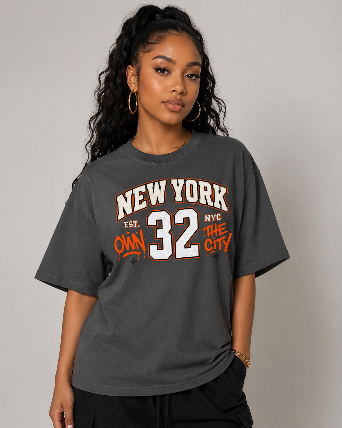 BIG BODEGA No. 32 Own the City Oversized Tee