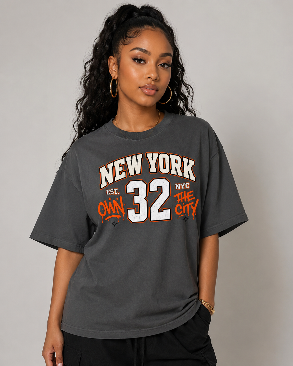 BIG BODEGA No. 32 Own the City Oversized Tee