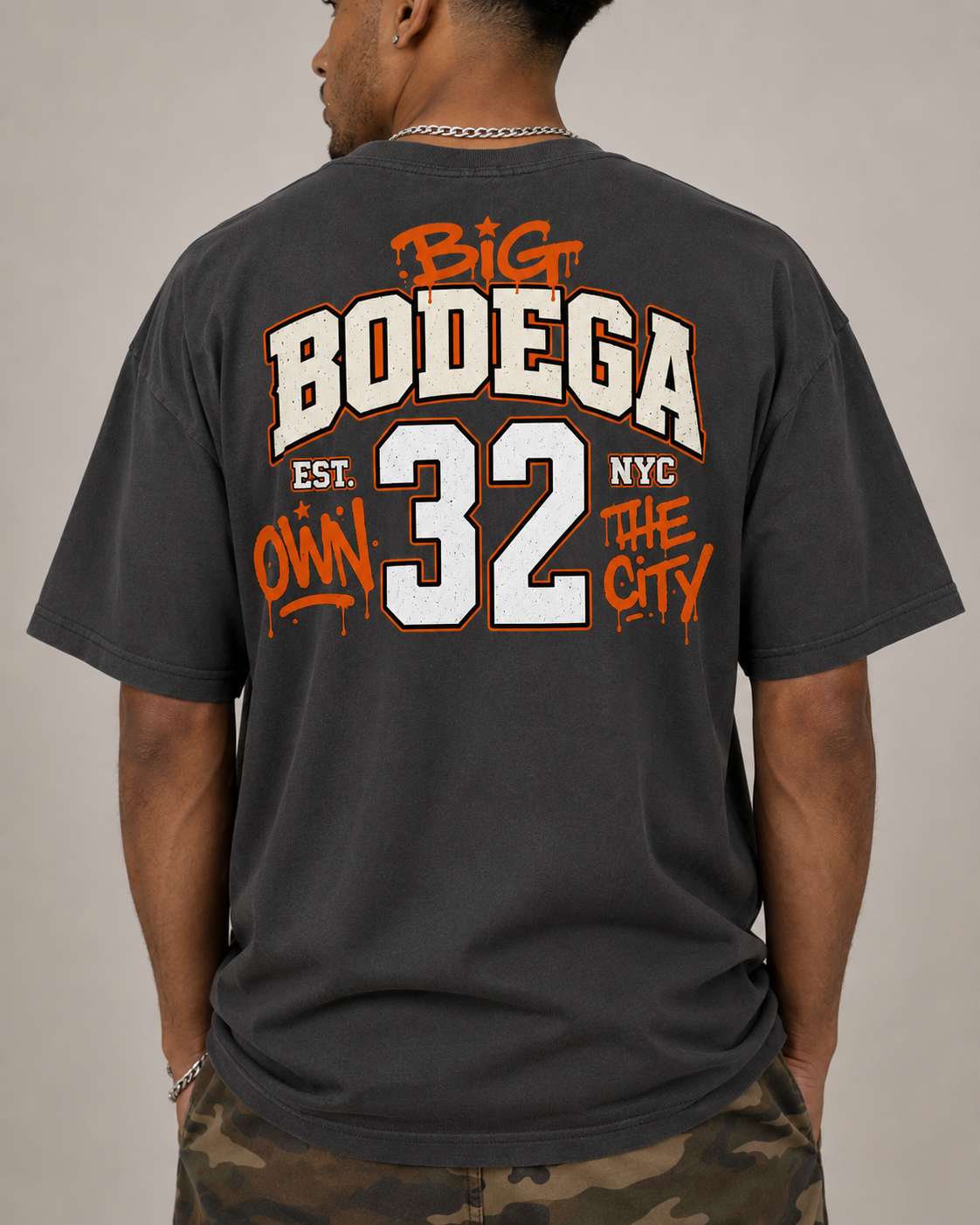 BIG BODEGA No. 32 Own the City Oversized Tee