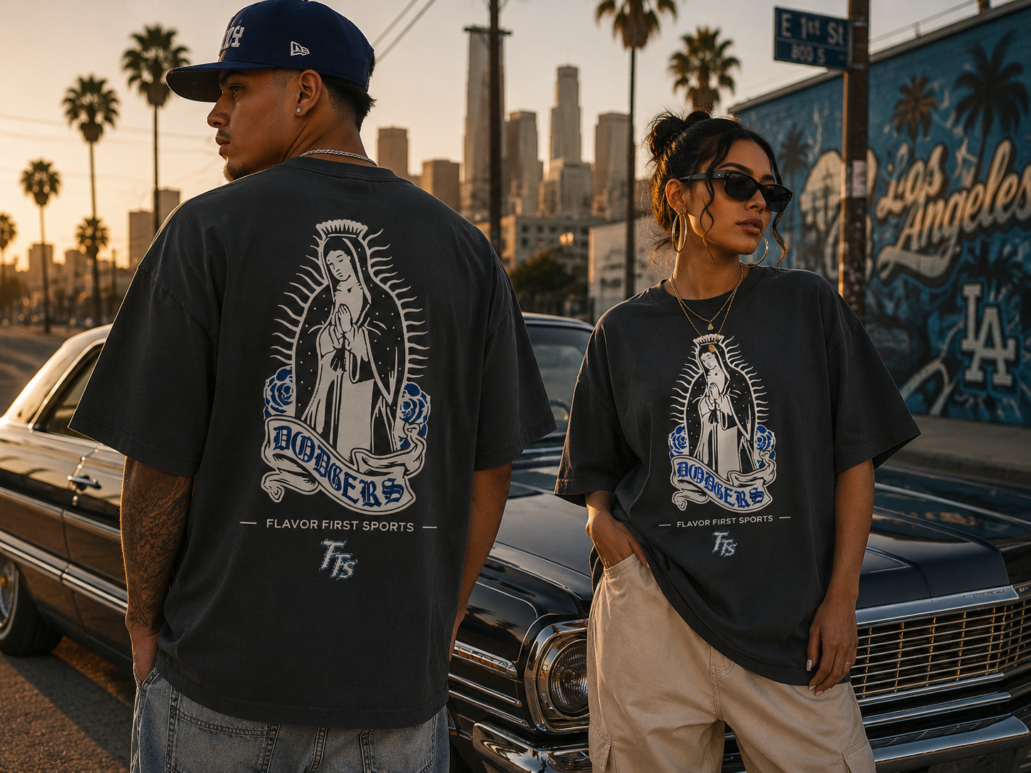 LA ICON™ Oversized Faded Tee
