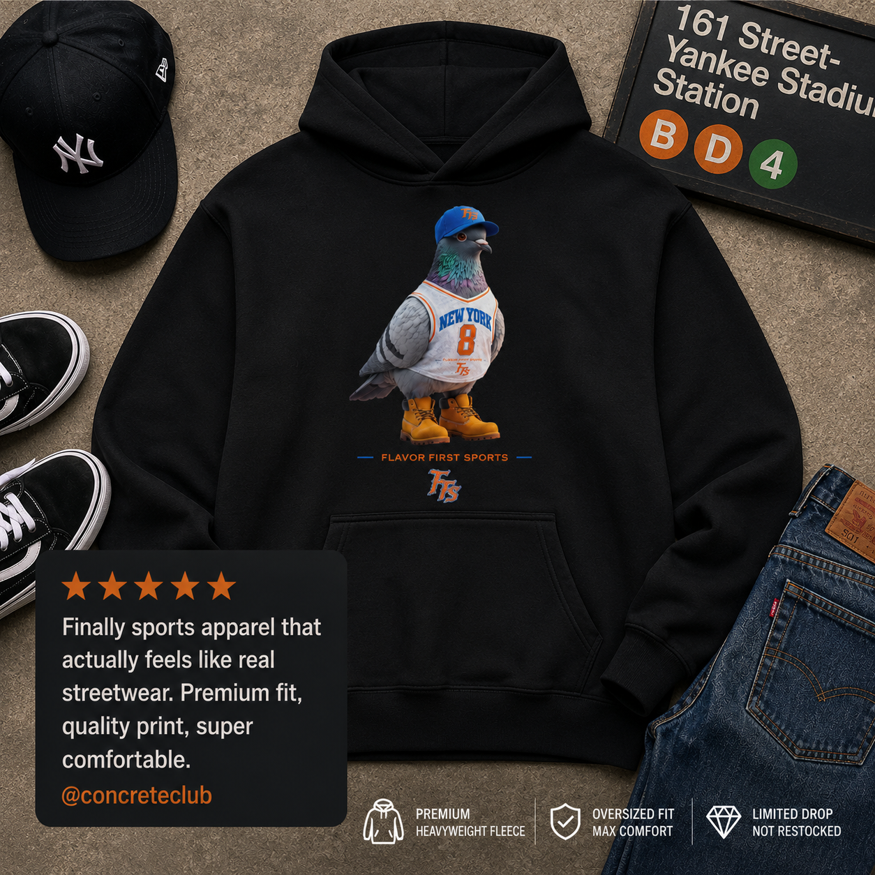 BOROUGH BIRD™ Premium Oversized Hoodie