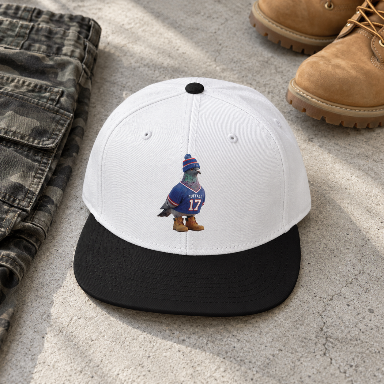 Borough Bird No. 17 Snapback – Whiteout Edition