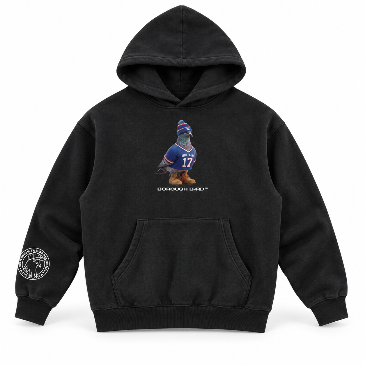 Borough Bird No. 17 Oversized Fleece Hoodie — Buffalo Edition