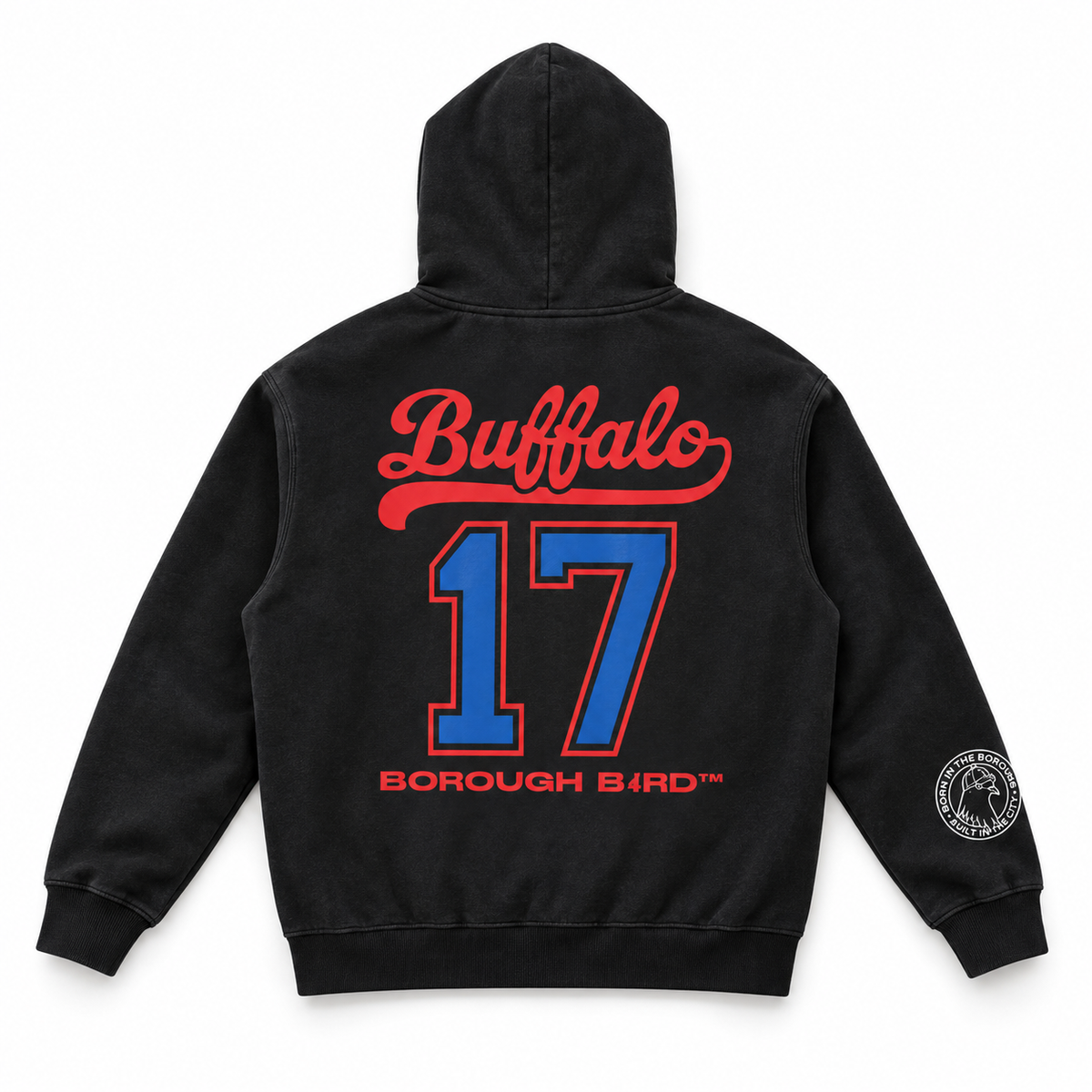 Borough Bird No. 17 Oversized Fleece Hoodie — Buffalo Edition