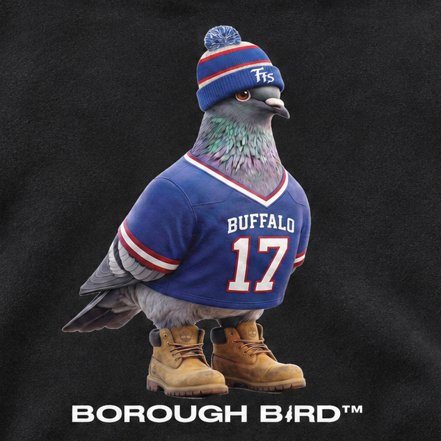 Borough Bird No. 17 Oversized Fleece Hoodie — Buffalo Edition