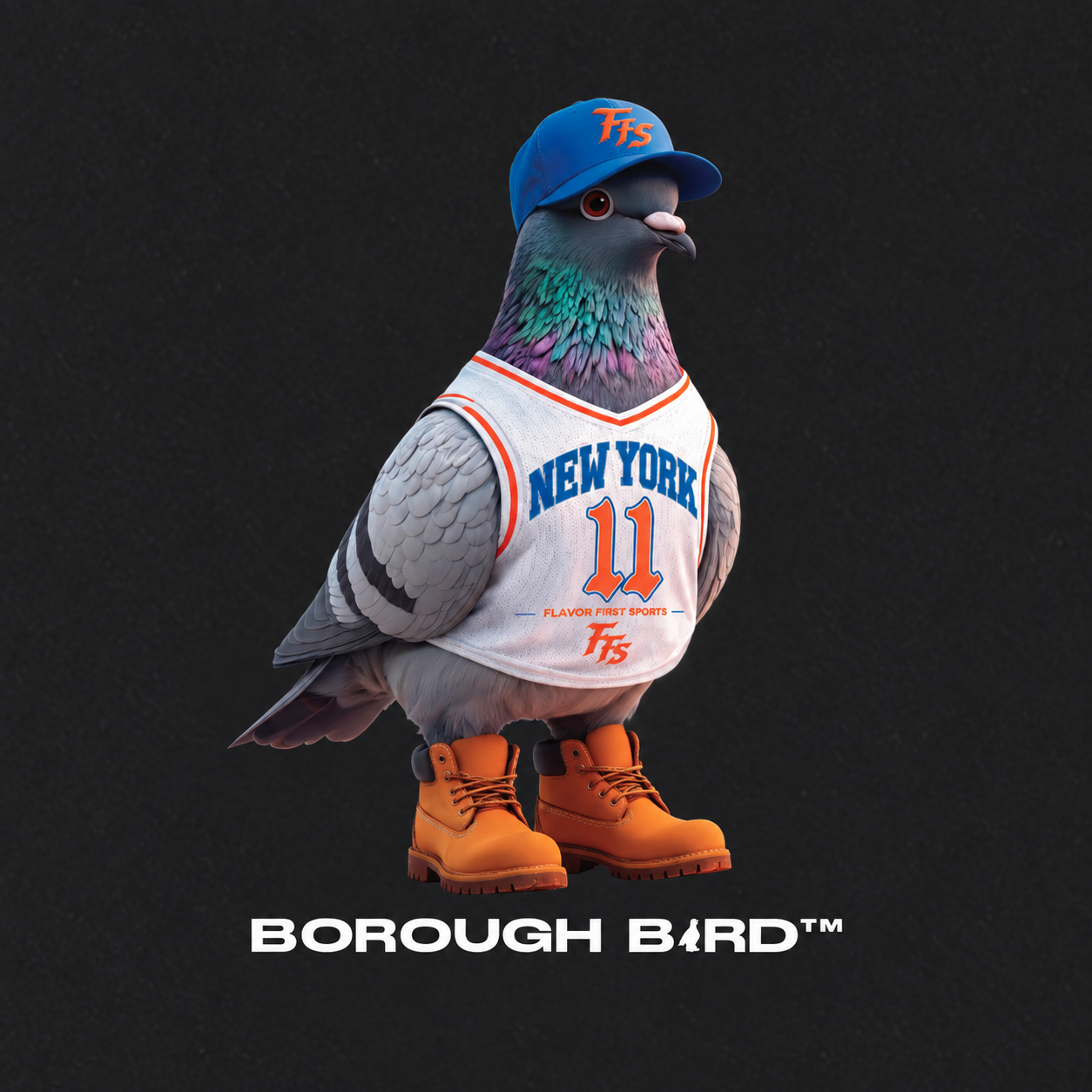 Borough Bird No. 11 Oversized Fleece Hoodie — Captain Clutch Edition