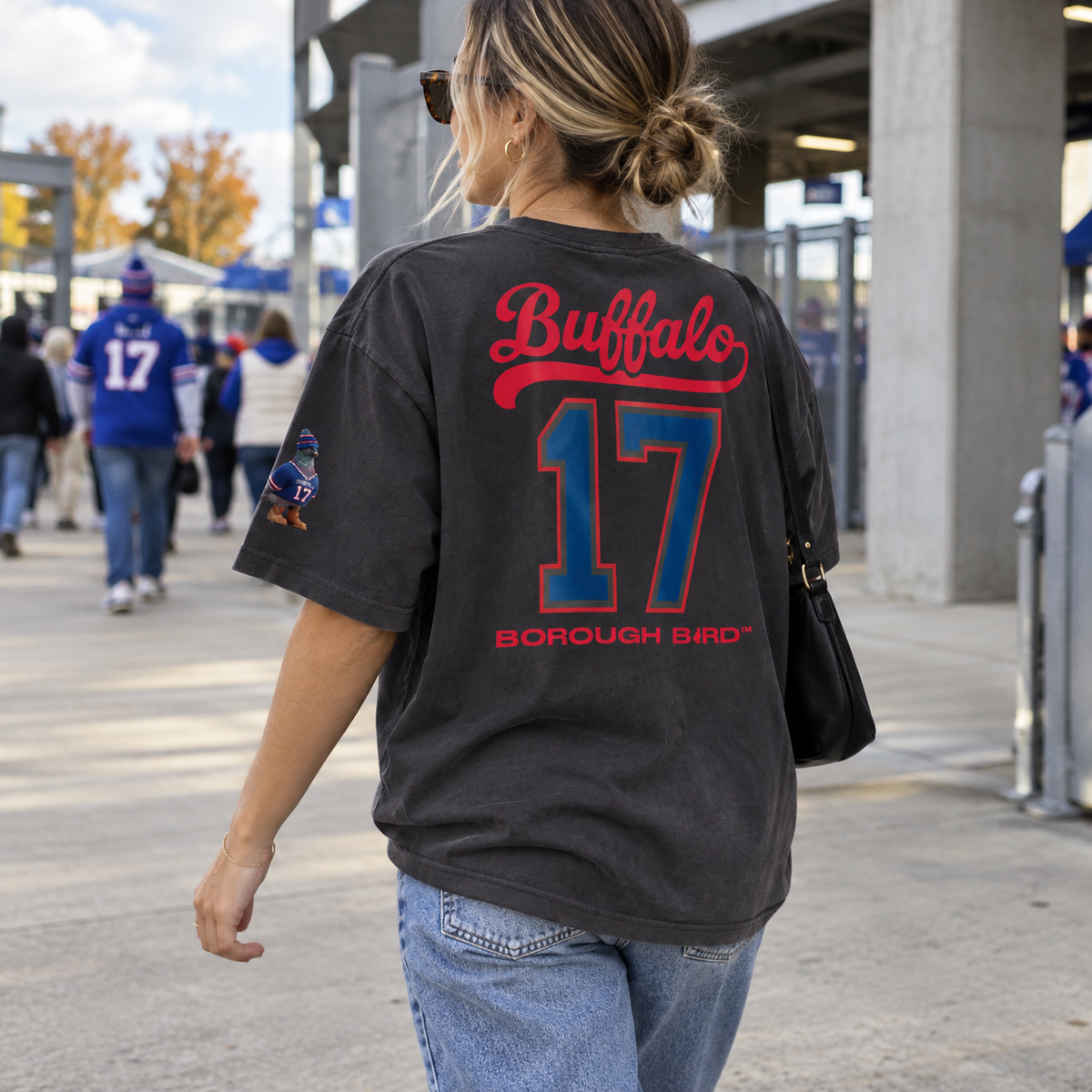 Borough Bird No. 17 Oversized Faded Tee | Buffalo Edition