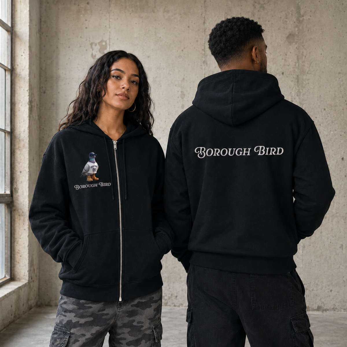 Borough Bird No. 99 Heavyweight Zip Hoodie – Bronx Legacy Edition