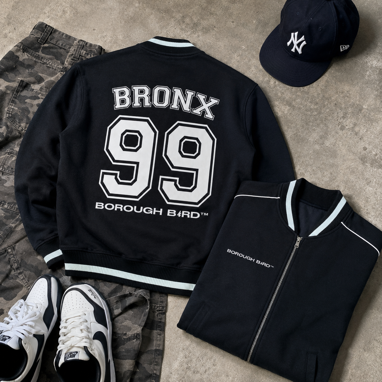 Bronx Borough Bird No. 99 Varsity Jacket – Pinstripe Edition