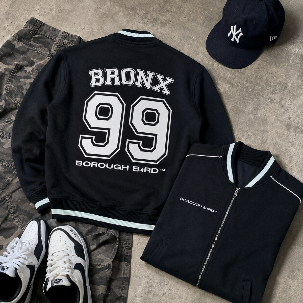 Bronx Borough Bird No. 99 Varsity Jacket – Pinstripe Edition