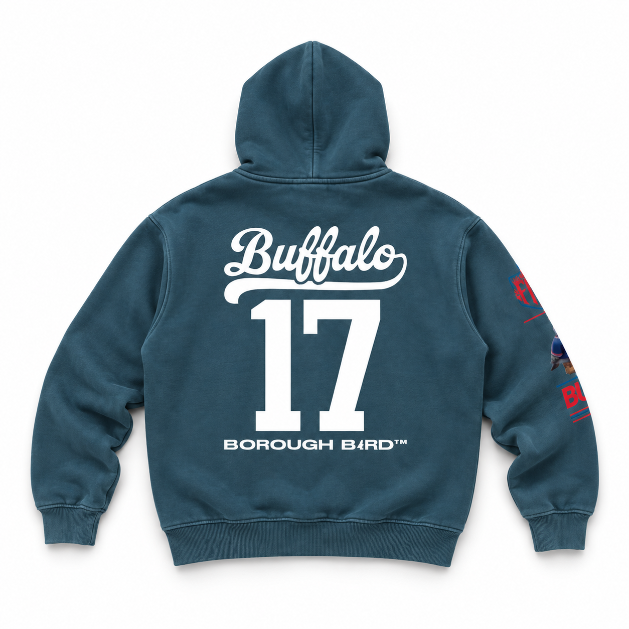 Buffalo Borough Bird No. 17 Mineral-Wash Hoodie
