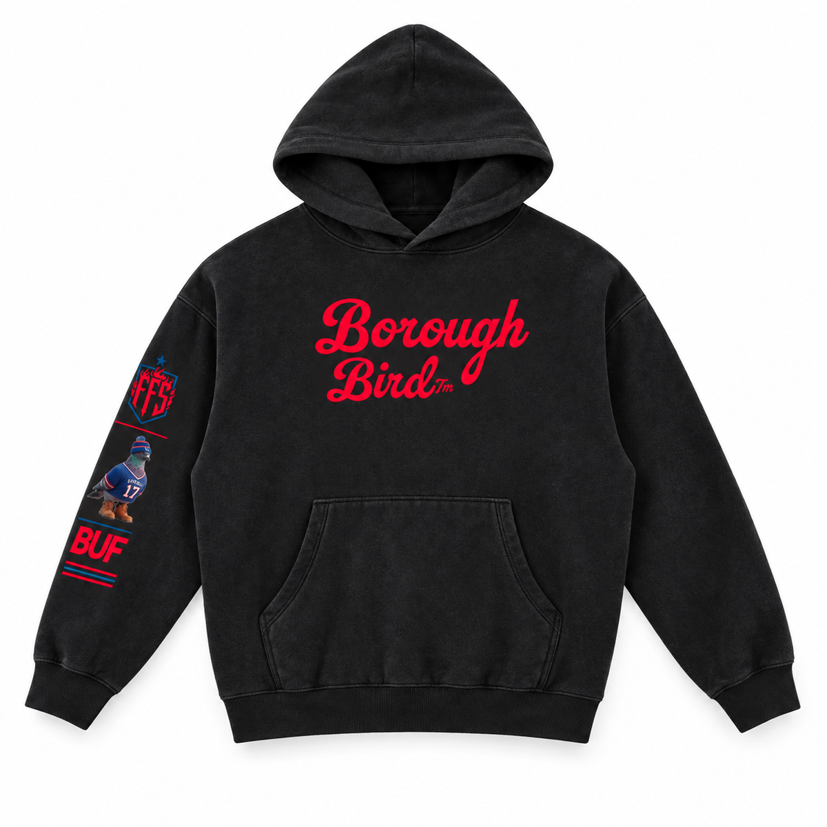 Whiteout No. 17 Oversized Fleece Hoodie