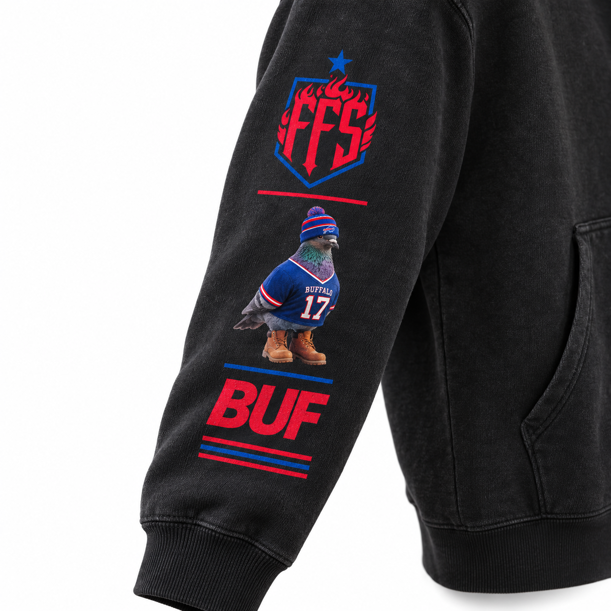 Whiteout No. 17 Oversized Fleece Hoodie