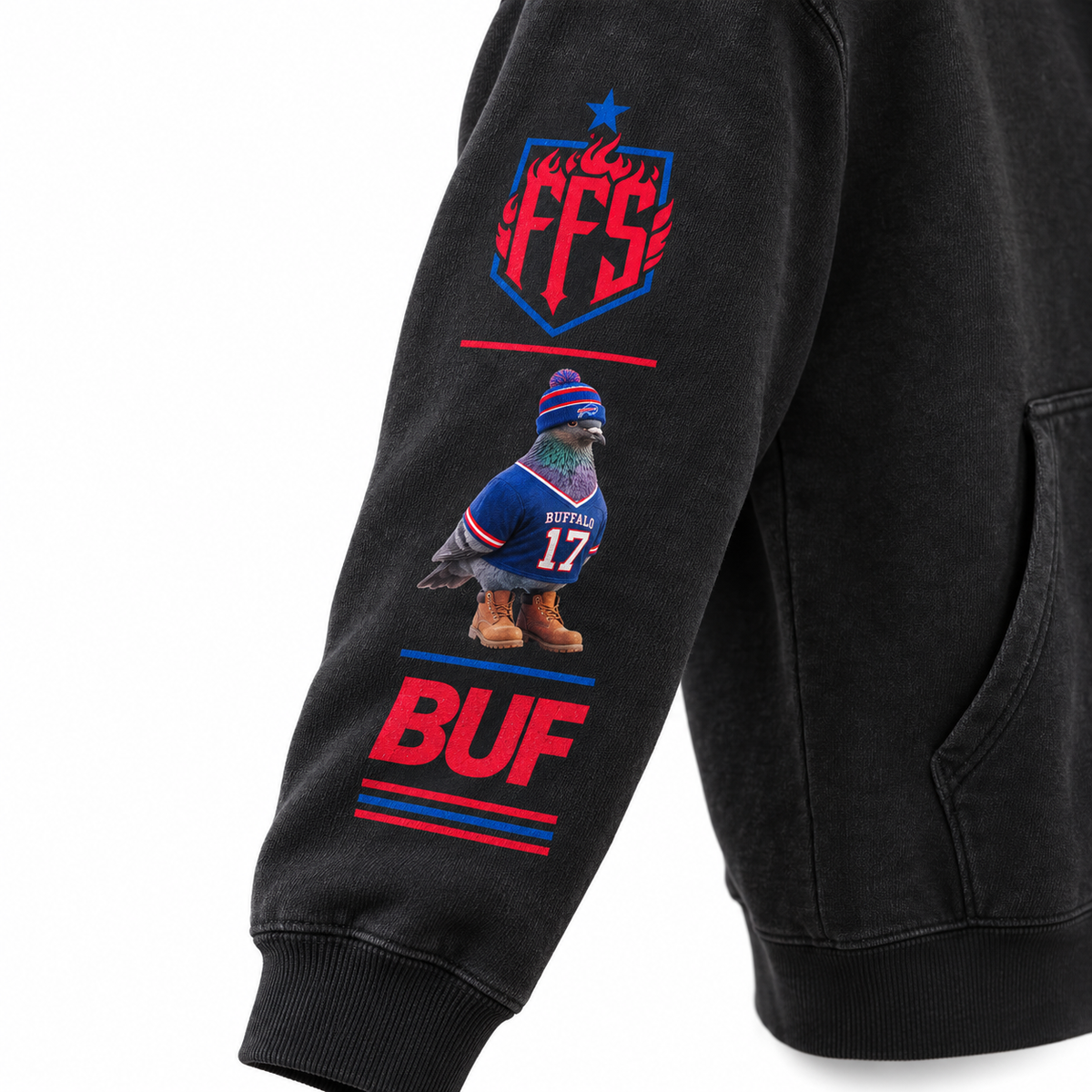 Whiteout No. 17 Oversized Fleece Hoodie