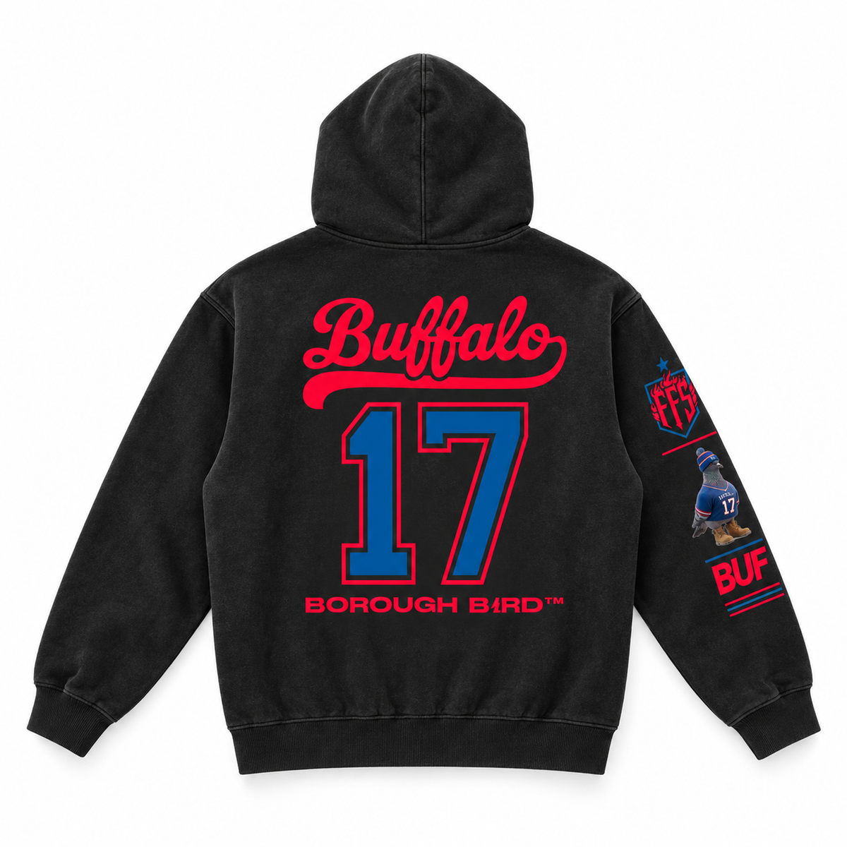 Whiteout No. 17 Oversized Fleece Hoodie