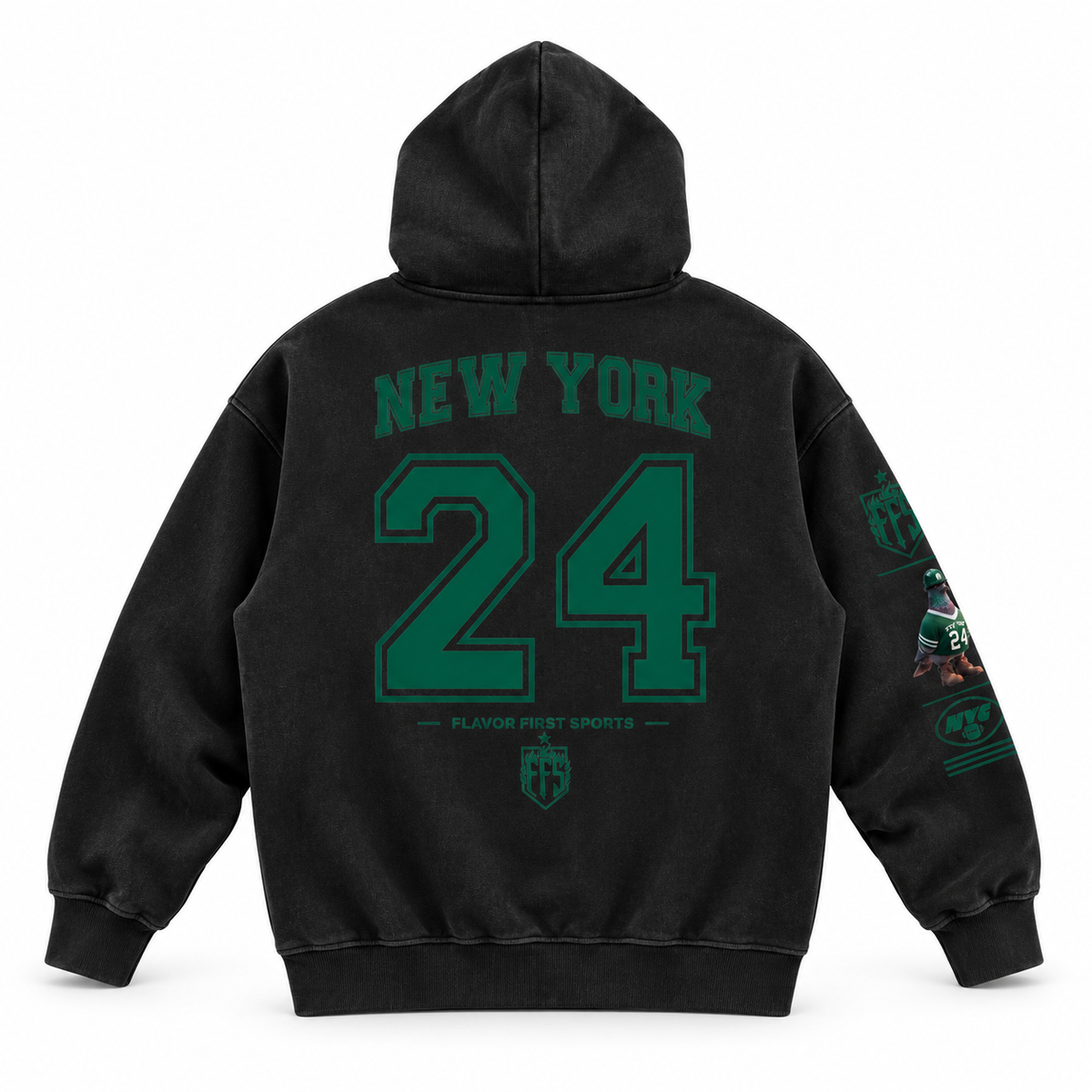 Borough Bird No. 24 Gotham Gridiron Oversized Hoodie