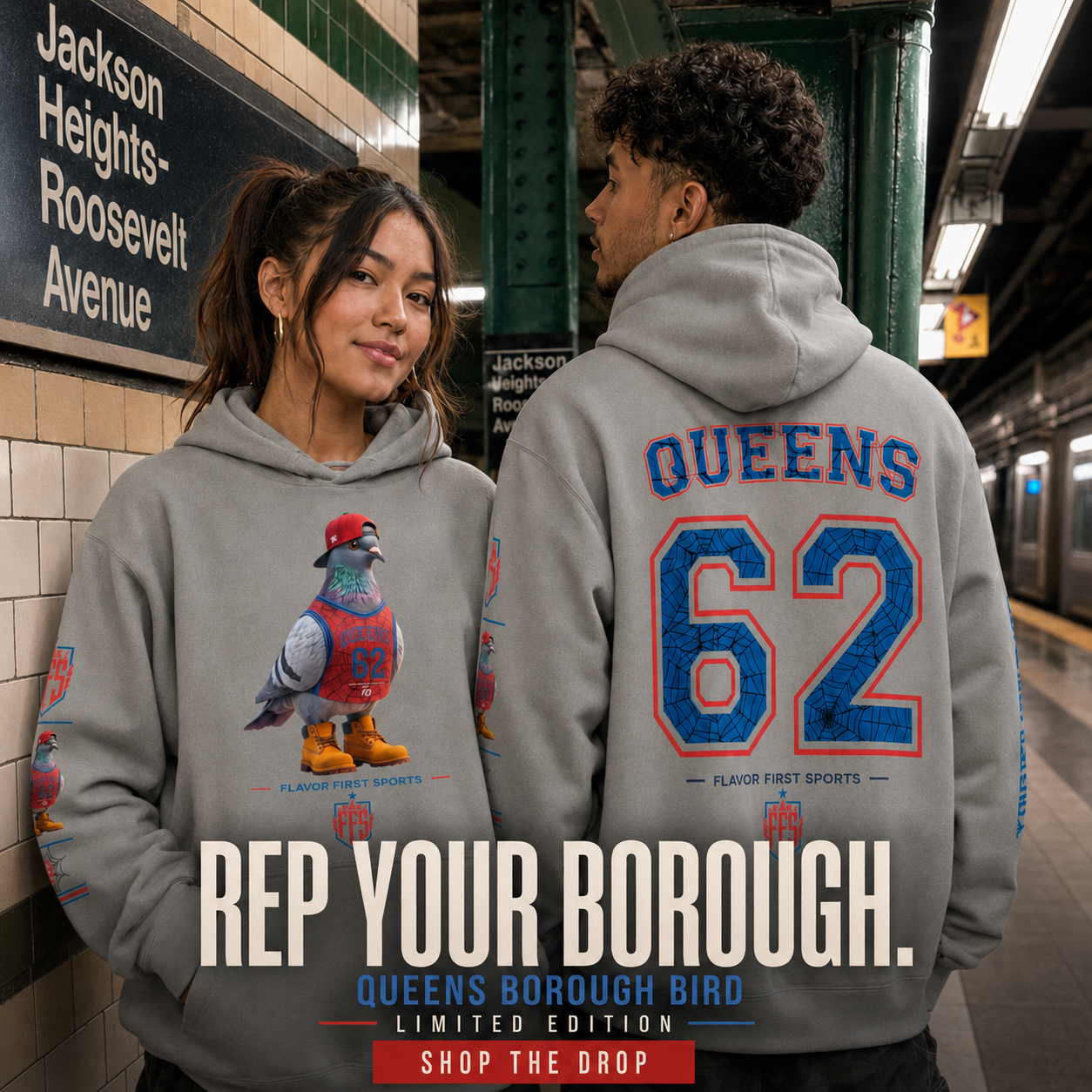 Queens Borough Bird No. 62 Hoodie | Web-Slinger Edition