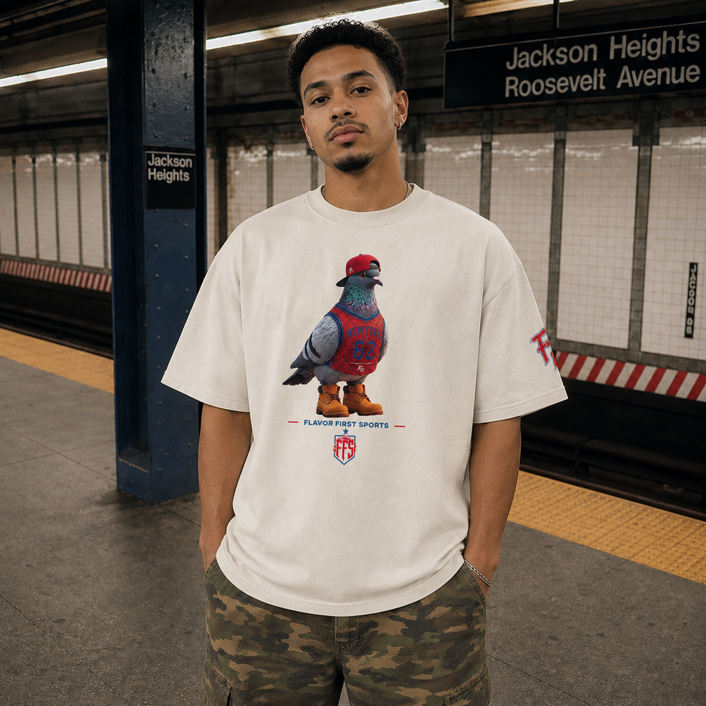 Queens Web Slinger No. 62 Oversized Tee | Borough Bird