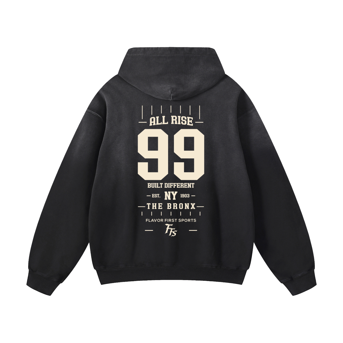 Pinstripe Society No. 99 Concrete Fade Hoodie