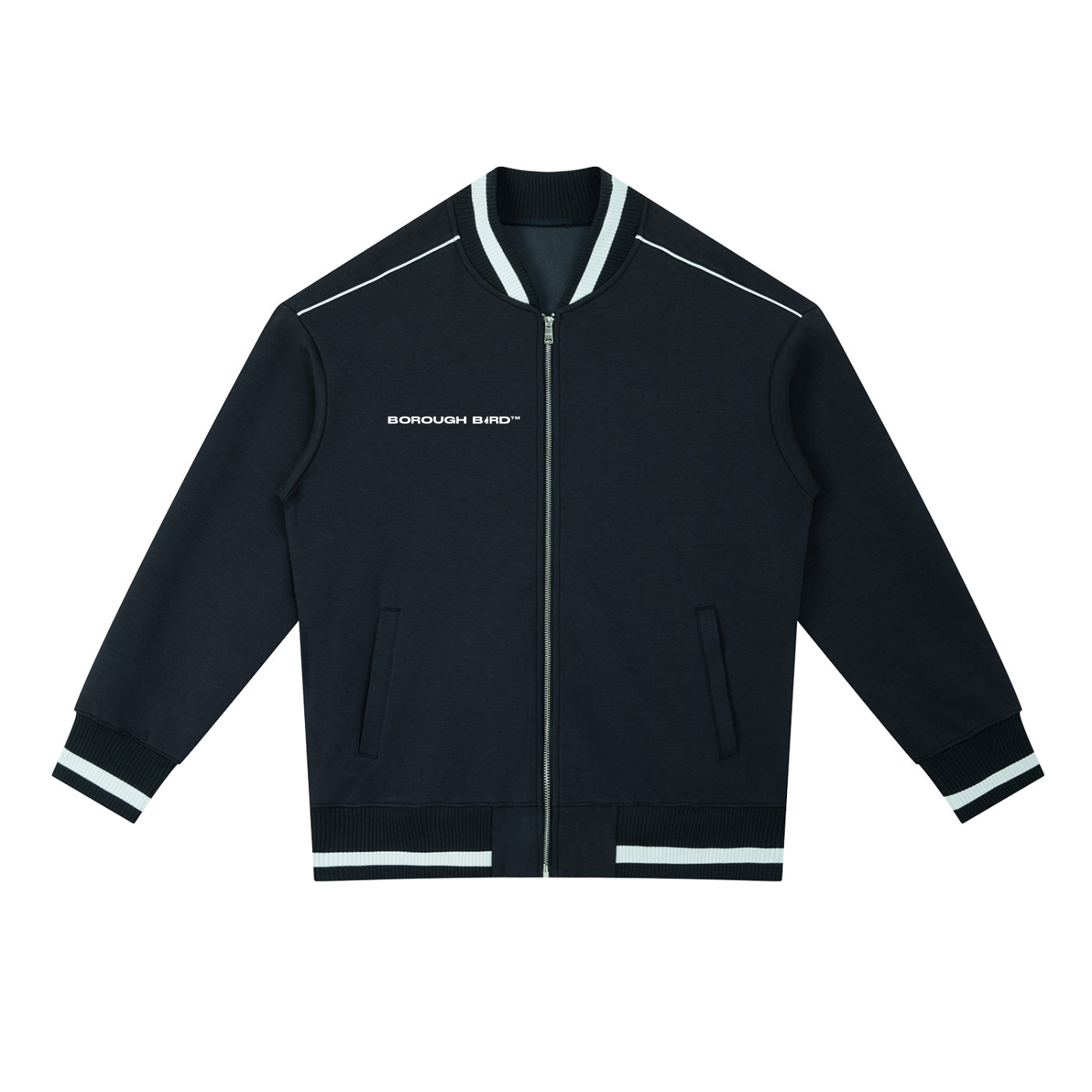 Borough Bird Emerald Flight Zip Bomber Jacket