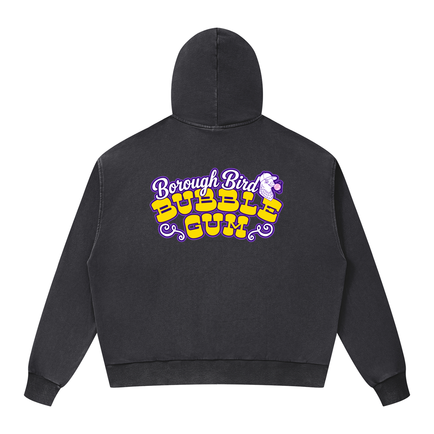 Unisex Mineral Wash Boxy Full Zip Hoodie