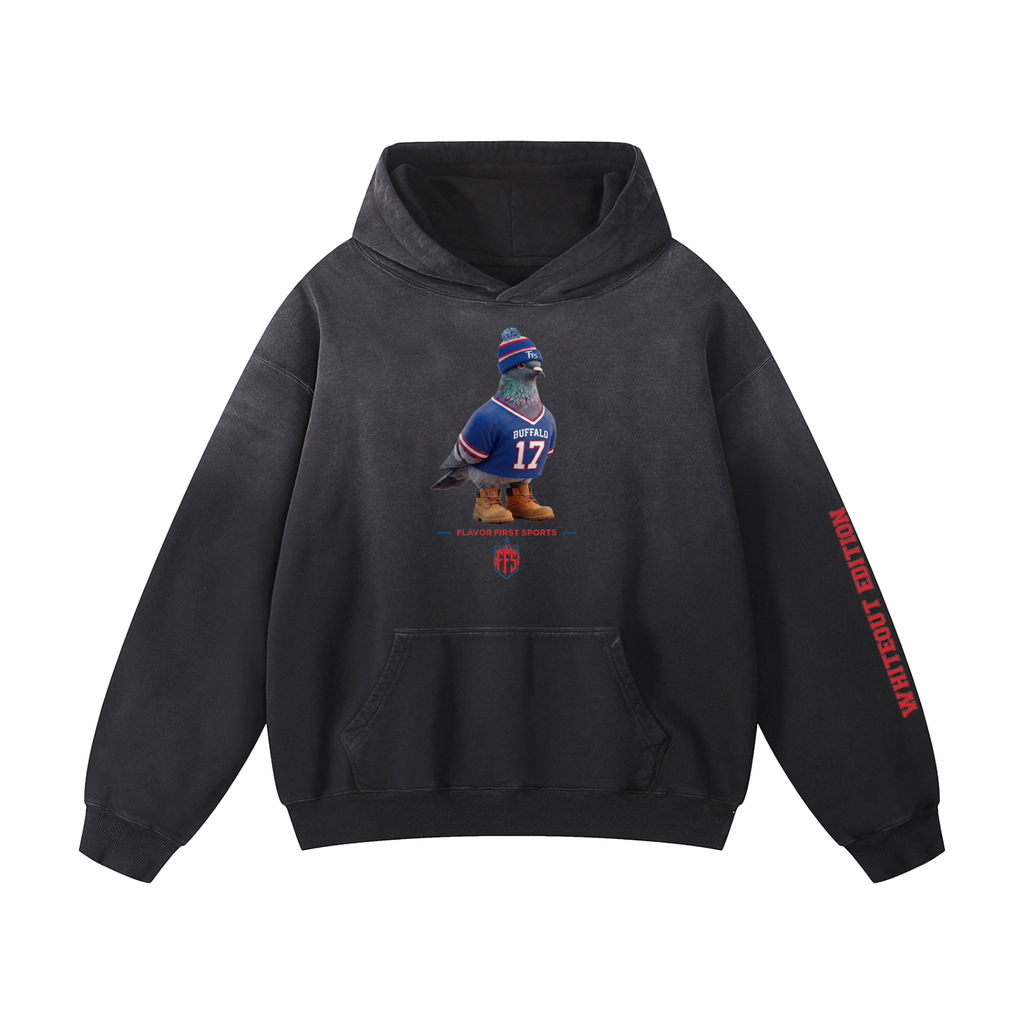 Whiteout Borough Bird No. 17 Concrete Fade Hoodie
